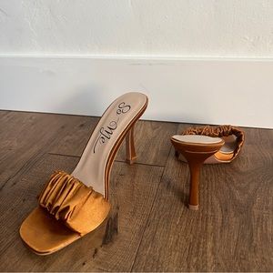 Satin Bridesmaid Small Mule Heels